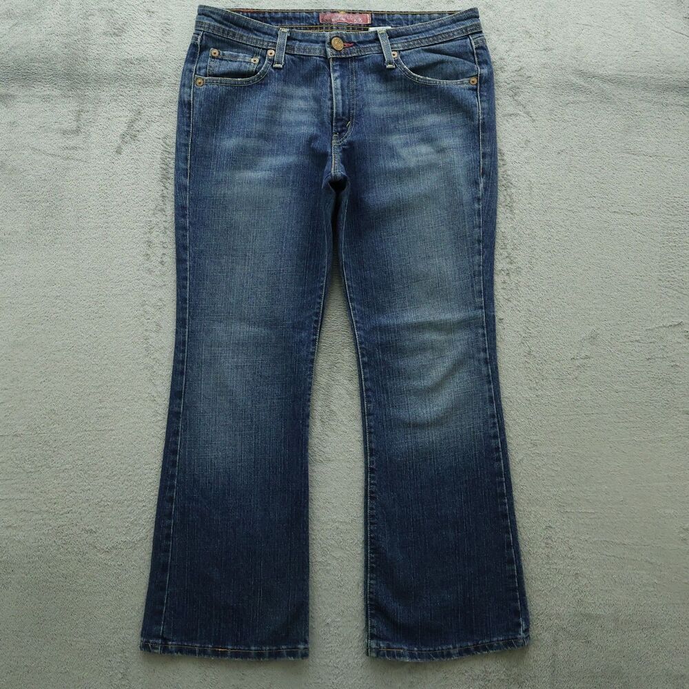 Levi's 518 Jeans Juniors Size 11S Blue Superlow Bootcut Denim 29.5" Inseam